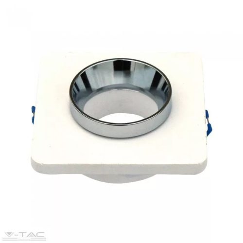 V-TAC-SKU3119 - GU10 gipsz fix négyszög keret porcelán foglalattal - 3119