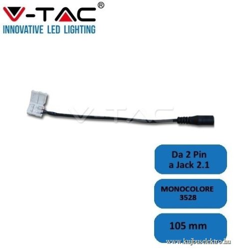 V-TAC-SKU3507 - Rugalmas DC anya csatlakozó 8 mm-es LED szalaghoz - 3507