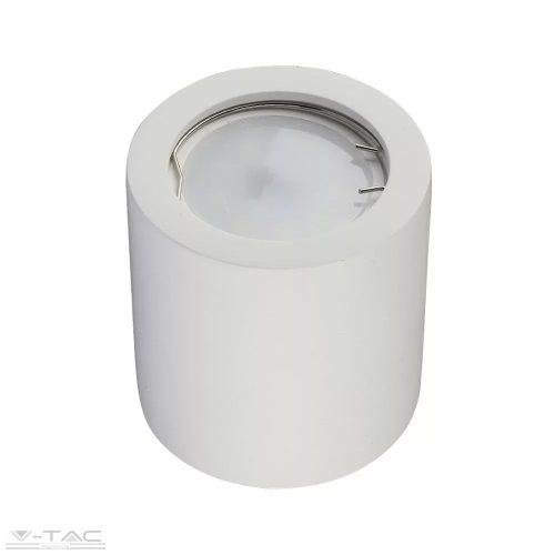 V-TAC-SKU3665 - Felületre szerelhető GU10 gipsz keret fehér kör - 3665