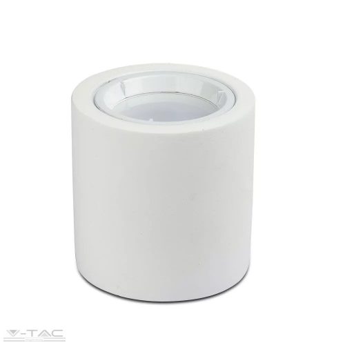 V-TAC-SKU3667 - Felületre szerelhető gipsz GU10 keret fehér kör - 3667