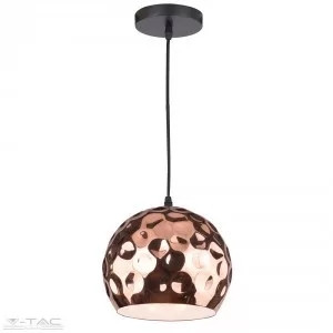 V-TAC-SKU3716 - Modern réz gömb csillár Ø200mm - 3716