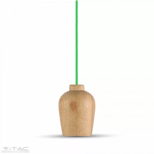 V-TAC-SKU3725 - Fa függeszték zöld vezetékkel - 3725