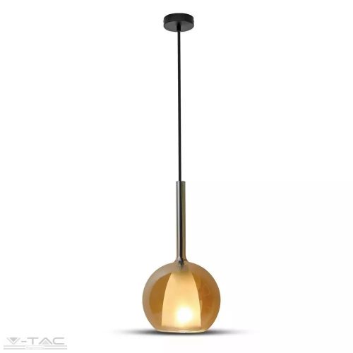 V-TAC-SKU3878 - Dupla üvegű borostyán csillár E27 foglalattal D:180mm - 3878