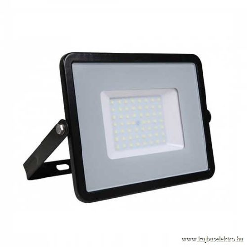 V-TAC-SKU408 - 50W LED reflektor Samsung chip fekete 6400K - PRO408