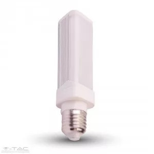 V-TAC-SKU4116 - LED izzó - 6W E27 PL Hideg fehér 4116