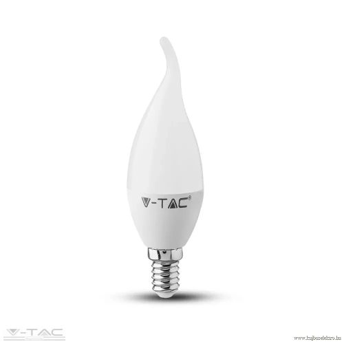 V-TAC-SKU4156 - 4W LED izzó E14 gyertyaláng Napfény fehér - 4156