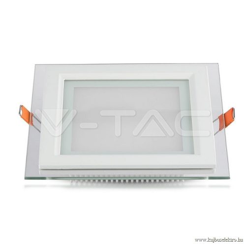 V-TAC-SKU6276 - 6W Négyszög Üveg Mini LED Panel süllyeszthető 4000K - 6276