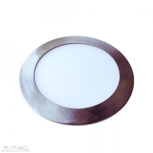 V-TAC-SKU6355 - 24W Kör Slim LED Panel nikkel süllyeszthető 3000K - 6355