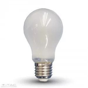 V-TAC-SKU7180 - Retro LED izzó - 5W Opál Filament E27 A60 Hideg fehér - 7180