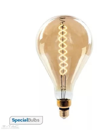 V-TAC-SKU7461 - Dimmelhető 8W Retro LED izzó E27 A165 2000K - 7461