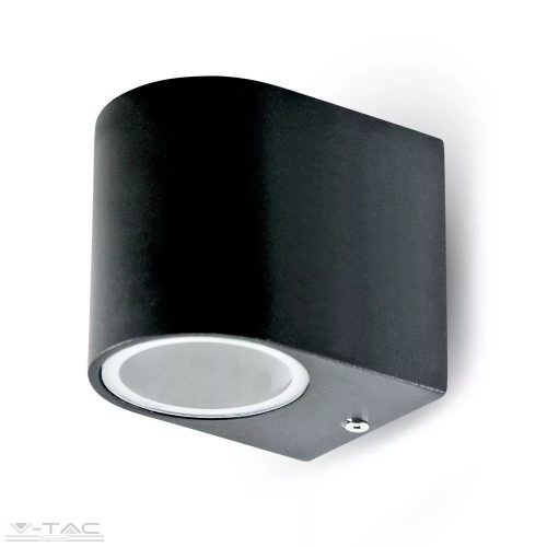 V-TAC-SKU7508 - GU10 foglalattal ellátott fali lámpatest fekete 1 irányú IP44 - 7508