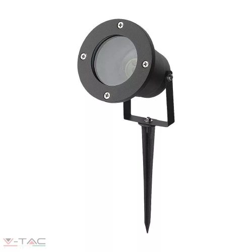 Fekete kerti tüske GU10 foglalattal IP65 - 7571 V-TAC