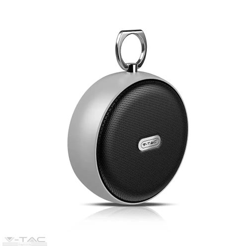 V-TAC-SKU7717 - Hordozható bluetooth hangszóró szürke 800mAh - 7717