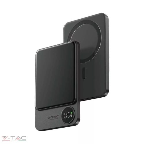 5000 mAh ultra vékony (9 mm) mágneses Power Bank szürke - 7850 V-TAC
