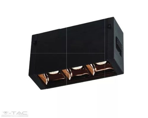 V-TAC-SKU7961 - 3W Magnetic lineár spotlámpa CRI>90 fekete 4000K UGR19 - 7961