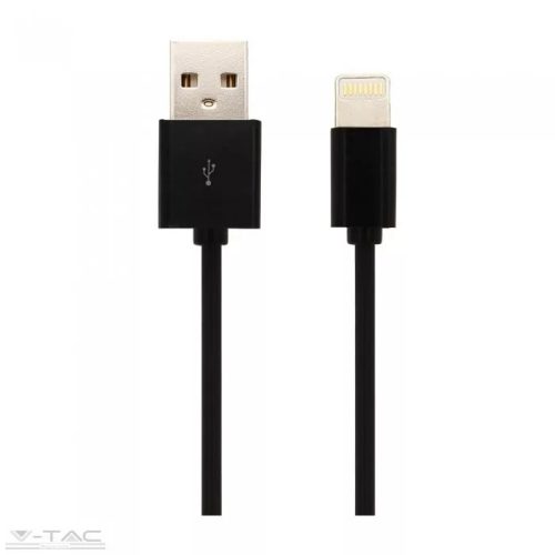V-TAC-SKU8452 - MFI Iphone kábel 1,5m fekete - 8452