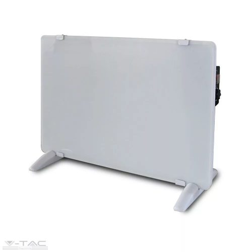 V-TAC-SKU8661 - Fehér 2000W-os Üveg fűtőpanel IP24 - 8661
