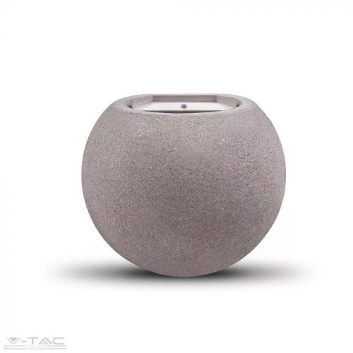 V-TAC-SKU8691 - Oldalfali lámpatest G9 foglalattal gömb világos szürke - 8691