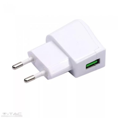 V-TAC-SKU8791 - Fehér USB-s hálózati töltő - 8791