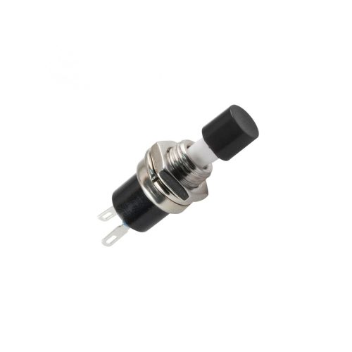 SOMOGYI ELEKTRONIC - SP 02/BK - Nyomógomb, 250 V~ / 1,5 A, 1ák, mini, HQ