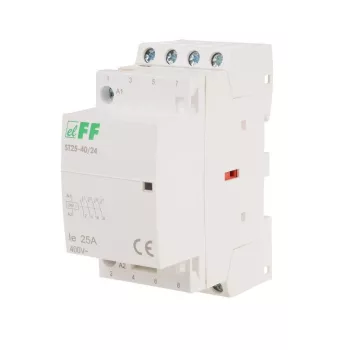   F&F Filipowski - ST25-40/24 - Moduláris kontaktor, 25A, 24VAC, 4NO, 2 modul - HD Hungária - ST25-40/24