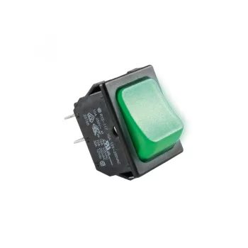   SOMOGYI ELEKTRONIC - STV 02 - Kapcsoló, 250V, 2ák, vil.,zöld