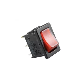   SOMOGYI ELEKTRONIC - STV 15 - Kapcsoló, 250V, 1ák.,vil., piros
