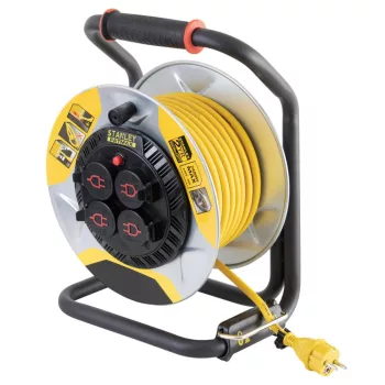   SOMOGYI ELEKTRONIC - SXECCM2FASE - STANLEY kábeldob, IP44,  25m kábellel, H07RN-F 3G1,5