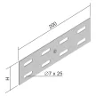 KOPOS ELEKTRO - S 35X200 S - Kábeltartó rendszer összekötő idom Horg kábeltálca hosszanti kötés 35x200