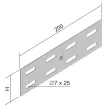 KOPOS ELEKTRO - S 60X200 S - Kábeltartó rendszer összekötő idom Horg kábeltálca hosszanti kötés 60x200