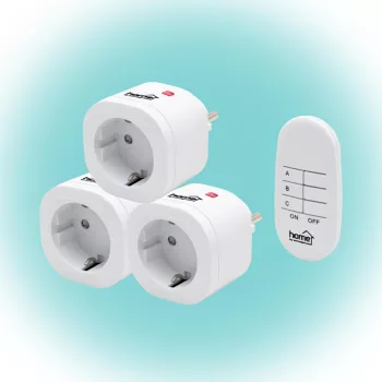   SOMOGYI ELEKTRONIC - TH 3013 - Távirányítható hálózati aljzat szett, 3000 W, 3aljzat + távirányító