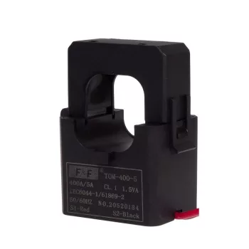   F&F Filipowski - Áramváltó F&F TOM-400 nyitható - 400/5, 1,5VA, Class1, nyitható mini áramváltó - HD Hungária - TOM-400-5