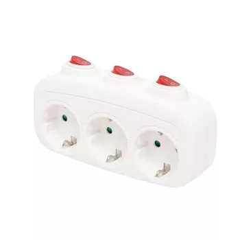   SOMOGYI ELEKTRONIC - TPF 3K - 3védőér.alj. elosztó, aljzatonként kapcsolós