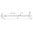 TRACON 100N-GY - Gyöngyös nyitható kábelkötegelő, natúr 100×1,2mm, D=3-25mm, PA6.6