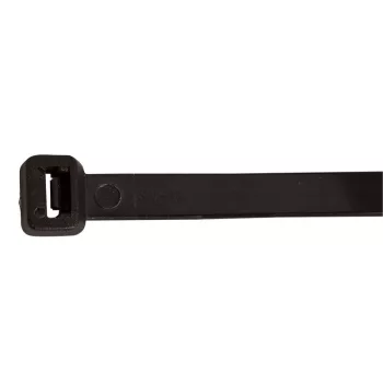   TRACON 131PR - Normál kábelkötegelő, fekete 135×2.6mm, D=1-32mm, PA6.6