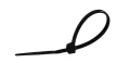 TRACON 131PR - Normál kábelkötegelő, fekete 135×2.6mm, D=1-32mm, PA6.6