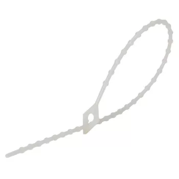   TRACON 160N-GY - Gyöngyös nyitható kábelkötegelő, natúr 150×1,7mm, D=4-38mm, PA6.6