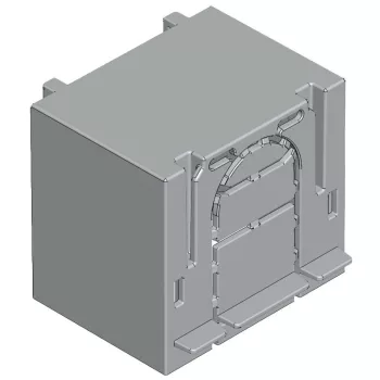   TRACON AA-KETO-00-1/36 - Érintésvédelmi burkolat alsó/felső kábelbevezetéshez 1P 00, 1P, L=36 mm