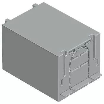   TRACON AA-KETO-00-1/66 - Érintésvédelmi burkolat alsó/felső kábelbevezetéshez 1P 00, 1P, L=66 mm