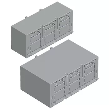   TRACON AA-KETO-00-3/36 - Érintésvédelmi burkolat alsó/felső kábelbevezetéshez 3P 00, 3P, L=36 mm