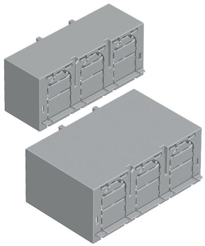 TRACON AA-KETO-00-3/36 - Érintésvédelmi burkolat alsó/felső kábelbevezetéshez 3P 00, 3P, L=36 mm