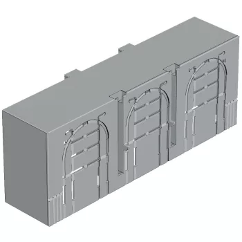   TRACON AA-KETO-3-3 - Érintésvédelmi burkolat alsó/felső kábelbevezetéshez 3P 3, 3P, L=42 mm