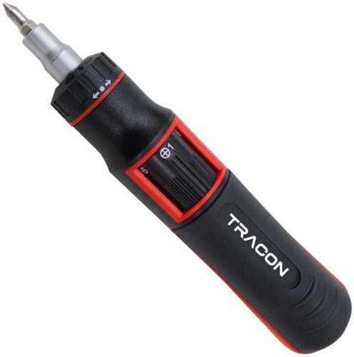 TRACON ACS10 - Racsnis csavarhúzó beépített cserélhető fejekkel 190mm, 10 bit