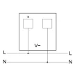TRACON ACVM96-600 - Analóg váltakozó áramú voltmérő 96×96mm, 600V AC