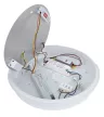 TRACON ADAMSE13W - Falon kívüli védett LED világítótest, inverter, m.érzékelő 230VAC,13/2W,1200/140lm,1h,3000-6500,1-8m,10s-12m,IP54,EEI=E