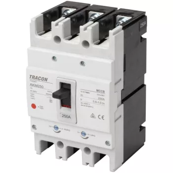   TRACON AKM2-180 - Kompakt megszakító 3P,180A,Ir=(0,8-1,0)In,400/415V, 50/60Hz, Icu=36kA, Ics=25kA