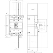 TRACON AKM2-250 - Kompakt megszakító 3P,250A,Ir=(0,8-1,0)In,400/415V, 50/60Hz, Icu=36kA, Ics=25kA