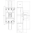 TRACON AKM3-400 - Kompakt megszakító 3P,400A,Ir=(0,8-1,0)In,400/415V, 50/60Hz, Icu=50kA, Ics=35kA