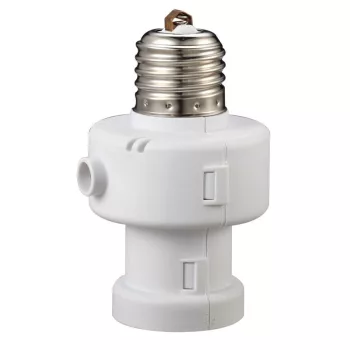   TRACON ALK-472 - Alkonykapcsolós foglalat beépített kikapcsolás-időzítővel 230V, 50 Hz, E27, 1/2/4/8/12 h, 5-15lux, IP20