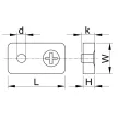 TRACON AMAX3 - Sodronyszorító bilincs, acélmax, acél d=3mm (1/8coll), M3